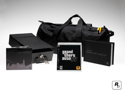 grand theft auto 4 collectors edition duffle bag art book