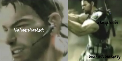 chris redfield headset resident evil