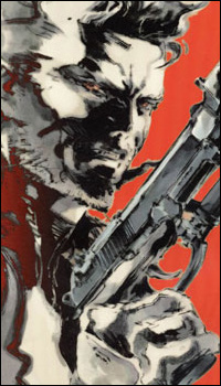 metal gear solid 2 artowork solid snake