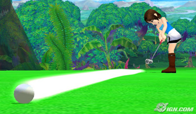 jill valentine wii love golf