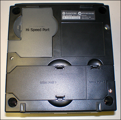 hi-speed port gamecube location