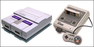 snes japanese and american consoles